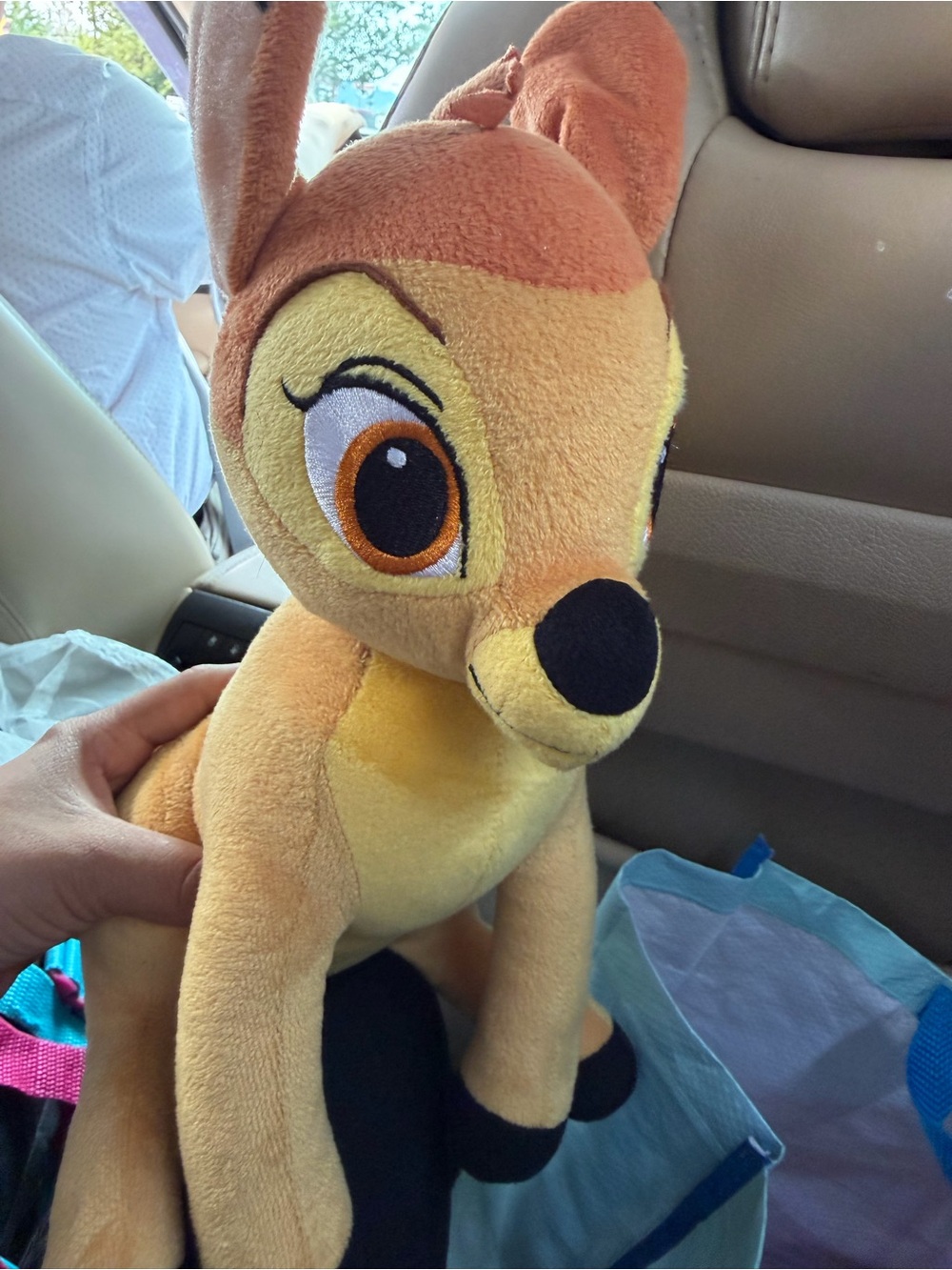 Plush Deer Stuffed Animal - Soft Yellow/Brown Kids Toy